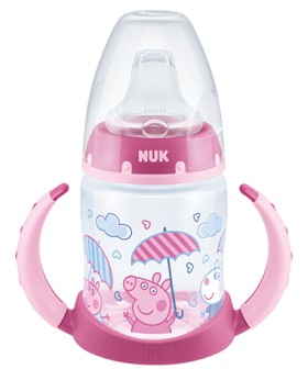 Nuk Peppa Pig First Choice Learner Bottle 6-18m With Temperature Control x 150ml