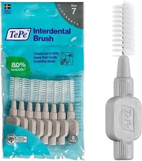 TePe Interdental Grey Brushes Original 1.3mm x 8 Pieces