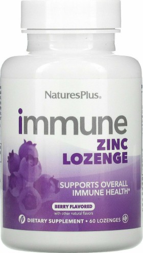 Naturesplus Immune Zinc 60 Lozenges, υποστηρίζει το ανοσοποιητικό σ...