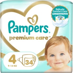Pampers Premium Care No 4 (9 - 14 Kg) 34 Diapers