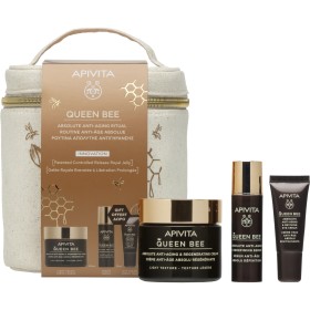 Apivita Queen Bee Light Cream 50ml + Serum 10ml + Eye Cream 5ml + P...
