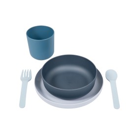 Bo Jungle B-Biodegradable CPLA tableware set Blue 5s