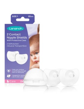 Lansinoh Nipple Shields Size 1 20mm 2s