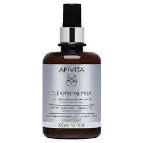 Apivita Cleansing Milk 3 In 1 For Face & Eyes With Chamomile & Honey x 300ml
