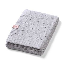 Babyono Bamboo Knitted Blanket Light Grey 75x100cm