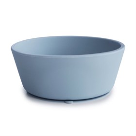 Mushie Silicone Suction Bowl Powder Blue