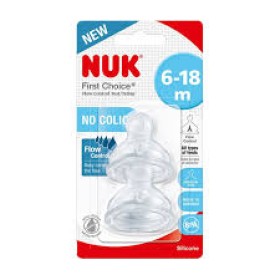 Nuk Teat Sil Size 2 Flow Control 6-18m