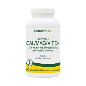 Natures Plus Chewable Cal/Mag/Vit D3 60s