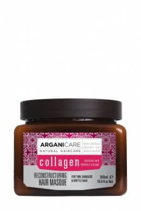 ARGANICARE RECONSTRUCTING COLLAGEN HAIR MASQUE FOR THIN, DAMAGED AND BRITTLE HAIR 500ML