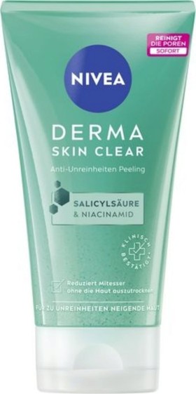 Nivea 98757 Derma Skin Clear Anti Blemish Scrub 150ml