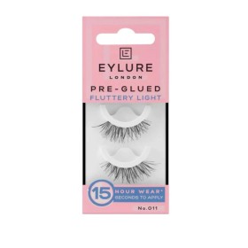 EYLURE PRE-GLUED FLUTTERY LIGHT LASHES 1 PAIR No.011