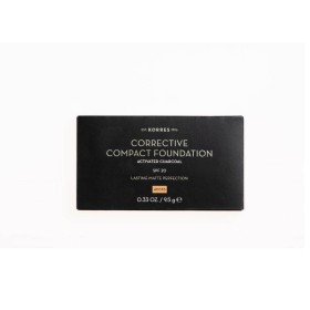 KORRES CORRECTIVE COMPACT FOUNDATION WITH ACTIVATED CHARCOAL SPF20 ACCF3 9.5g