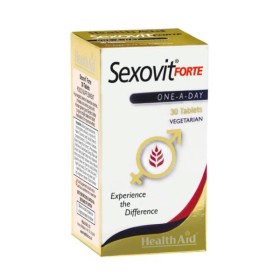 HEALTH AID SEXOVIT FORTE FOR MEN& WOMEN WITH ARGININE- KOREAN GINSENG- VITAMIN E. FOR HEALTHY SEXUAL FUNCTION 30TABLETS