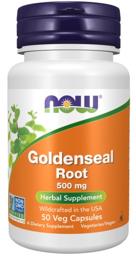 Now Goldenseal Root 500mg 50 Capsules