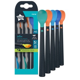 Tommee Tippee Softee Weaning Spoons 4m+ x 5 Pieces Per Pack