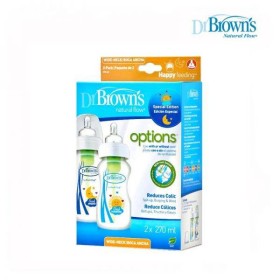 DR. BROWNS NATURAL FLOW OPTIONS+ BABY BOTTLES SPECIAL EDITION, FOR WIDE NECK 2*270ML