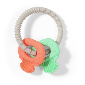 Babyono Ortho Teether Ring Orange/Mint