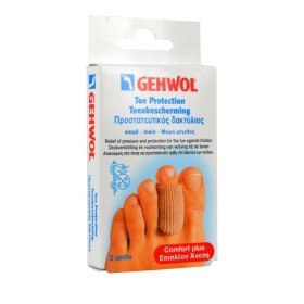 GEHWOL TOE PROTECTION SMALL, RELIEF OF PRESSURE& PROTECTION FOR THE TOE AGAINST FRICTION 2PIECES