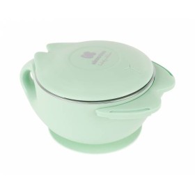 KIKKA BOO WARM BOWL STAINLESS STEEL CAT MINT 400ml