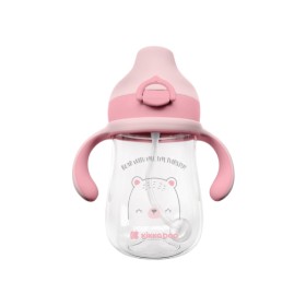 Kikka Boo Tritan Sippy Cup with Spout 300ml Bear with Me Pink