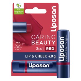 Liposan Caring Beauty Lip & Cheek Red Lip Balm Spf 30 4.8g