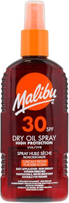 Malibu Dry Oil Spray Spf30 200ml