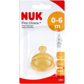 Nuk First Choice Latex Anti-Colic Teat 0-6m Small Feed Hole