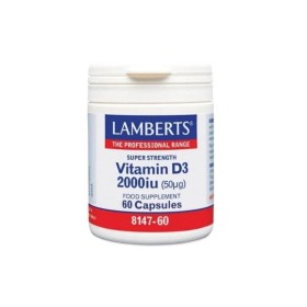 Lamberts D3 2000IU (50μg) x 60 Capsules