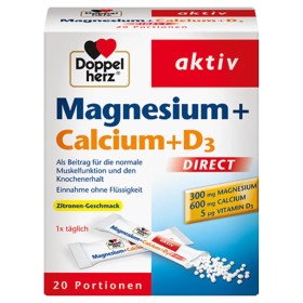 Doppelherz Magnesium + Calcium + D3 Direct 20 Sachets + 20 Sachets ... Doppelherz Magnesium + Calcium + D3 Direct 20 Sachets + 20 Sachets ...