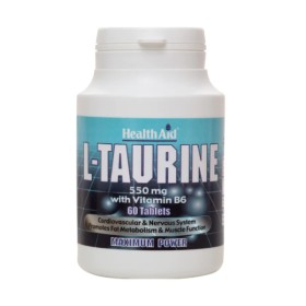 Health Aid L-Taurine 550mg With Vit B6 60tabs