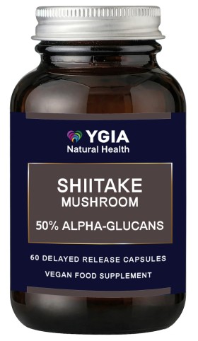 Ygia Shiitake Mushroom 50% A-Glucans 60 Caps