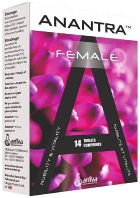 Anantra Female For Women Sexual Desire & Well- Being x 14 Tablets - Combination Of Natural Ingredients