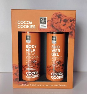 BODYFARM COCOA COOKIES BODY MILK 250ML + SHOWER GEL 250ML SET