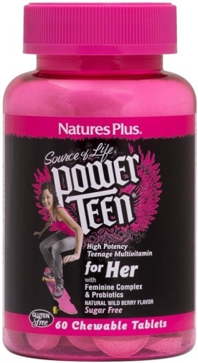 Naturesplus Power Teen For Her 60 Chew Μια Πολυβιταμινούχος Φόρμουλ...