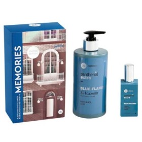 Panthenol Extra Memories Blue Flames 3 in 1 Cleanser 500ml + Blue Flames Edt 50ml