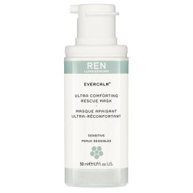 REN CLEAN SKINCARE EVERCALM COMFORTING RESCUE MASK. INSTANTLY CALMING, HYDRATING CREAM MASK 50ML