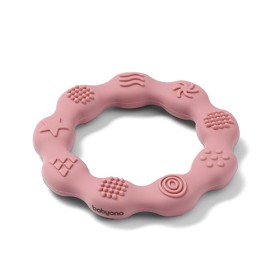 Babyono Silicone Teether Ring Pink