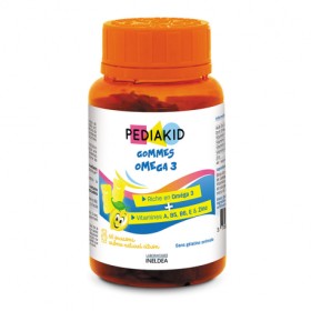 PEDIAKID GOMMES OMEGA 60 CHEWABLE GUMMIES, PARTICIPATES IN GROWTH AND NORMAL DEVELOPMENT OF CHILDREN, SUPPORTS COGNITIVE FUNCTION