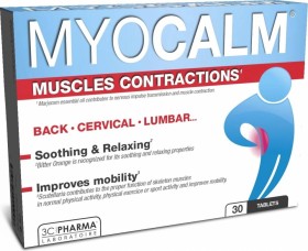 3CHENES MYOCALM, FOR MUSCLES CONTRACTIONS 30TABLETS