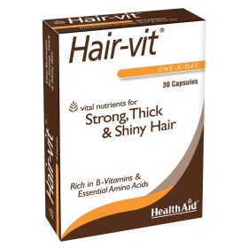 Health Aid Hair-Vit x 30 Capsules - Nutrition For Strong Thick & Shiny Hair