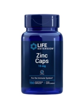 Life Extension Zinc Caps 15mg 150s, Συμπλήρωμα Διατροφής Με Ψευδάργυρο