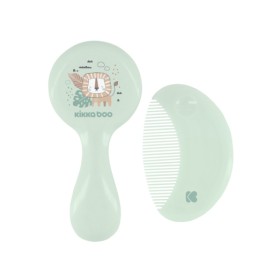 Kikka Boo Comb And Brush Natural Bristles Mint