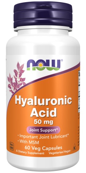 Now Foods Hyaluronic Acid 50mg x 60 Veg Capsules