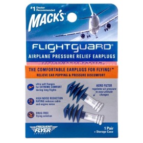 Macks Flightguard Airplane Pressure Relief Earplugs 1 pair