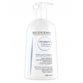 BIODERMA ATODERM INTENSIVE GEL, ULTRA RICH FOAMING GEL FOR VERY DRY TO ATOPIC SENSITIVE SKIN. CLEANSES AND SOOTHES 500ML