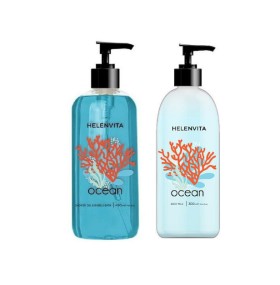 Helenvita Ocean Shower Gel 490ml & Ocean Body Milk 300ml Free