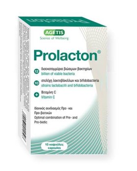 AGETIS PROLACTON, OPTIMAL COMBINATION OF PROBIOTICS& PREBIOTICS 15TABLETS