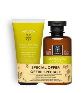 Apivita Frequent Use Chamomile & Honey Shampoo x 250ml + Conditioner x 150ml