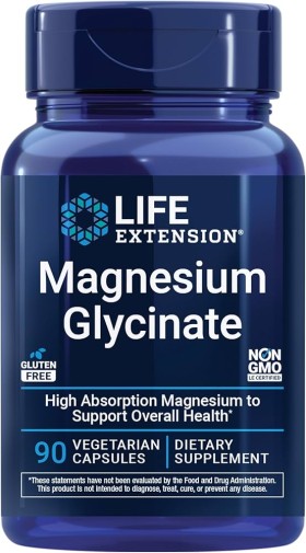 Life Extension Magnesium Glycinate 90 Caps, Συμπλήρωμα Μαγνησίου