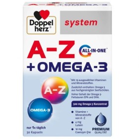 Doppelherz A-Z+Omega 3 30capsules